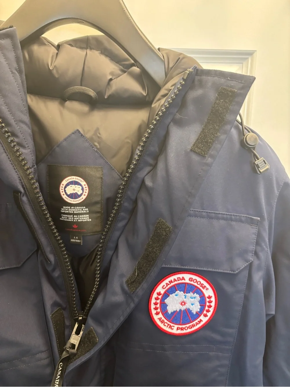 Canada Goose Navy Blue Expedition Parka with Signature Patch / Never worn